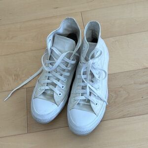 Converse white Chuck Taylors size 8.5 women’s